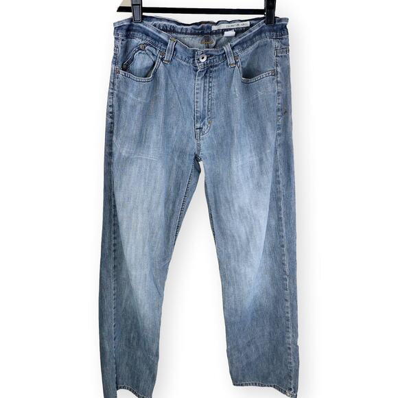 DKNY Womens Medium Wash Blue Jeans Distressed 32 x 32 - Picture 1 of 7